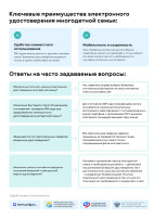 Электронное удостоверение многодетной семьи Электронное удостоверение многодетной семьи.